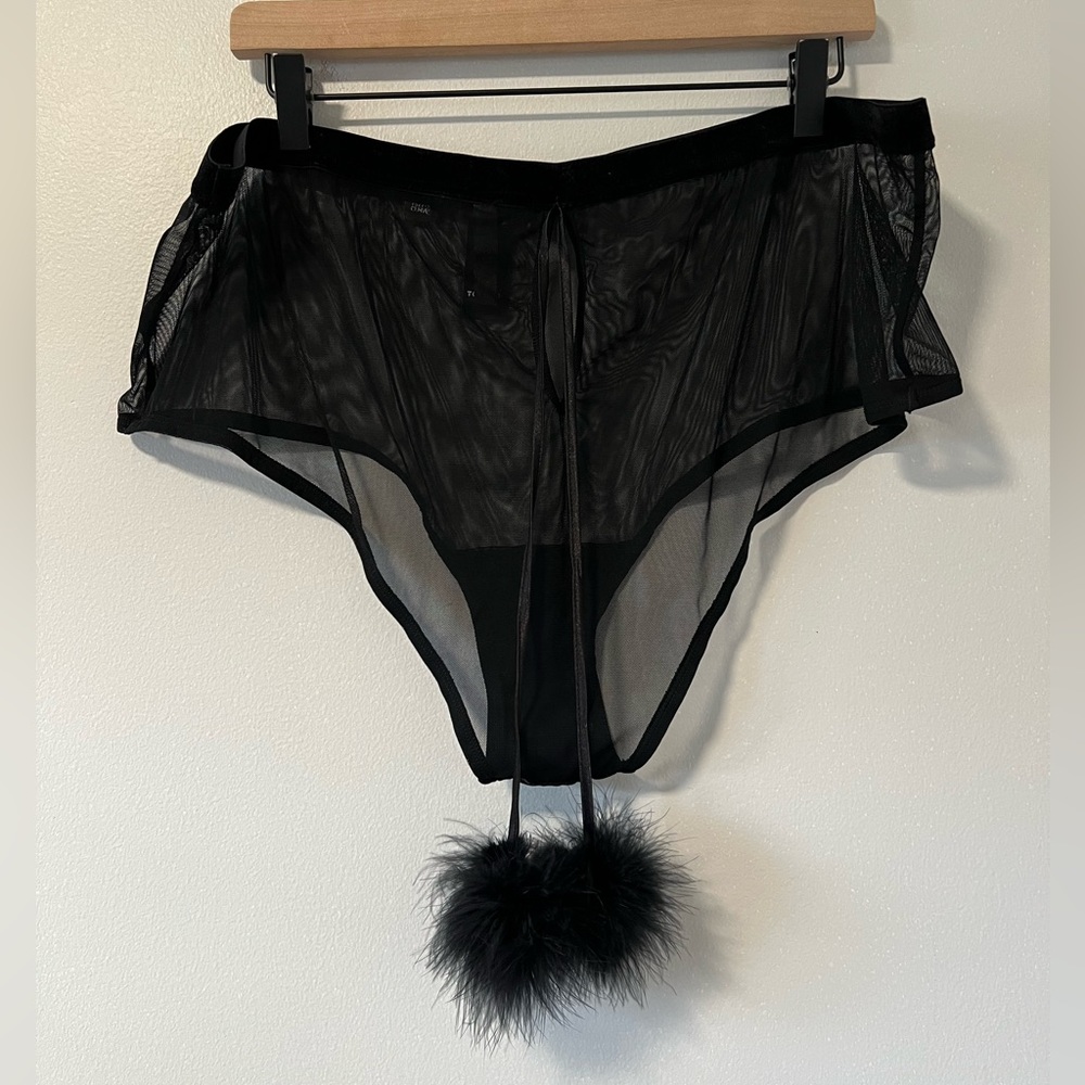 Torrid Marabou Cut Out Cheeky Panty - Picture 6 of 8